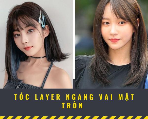 Tóc ngang vai mặt tròn: Top 15 kiểu đẹp trẻ trung hot nhất hiện nay - 12